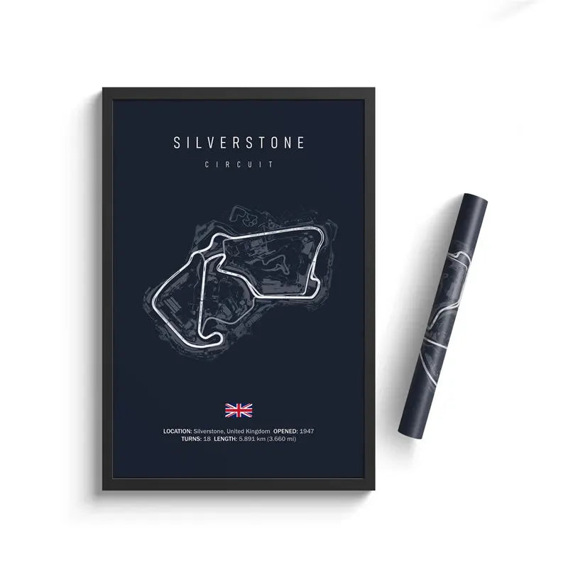 Silverstone - F1 Track Layout Formula 1 Circuit