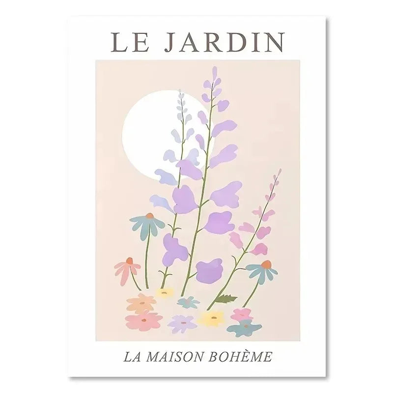 Les Fleurs | Les Jardin | Lavender, with additional small daisies and wildflowers.