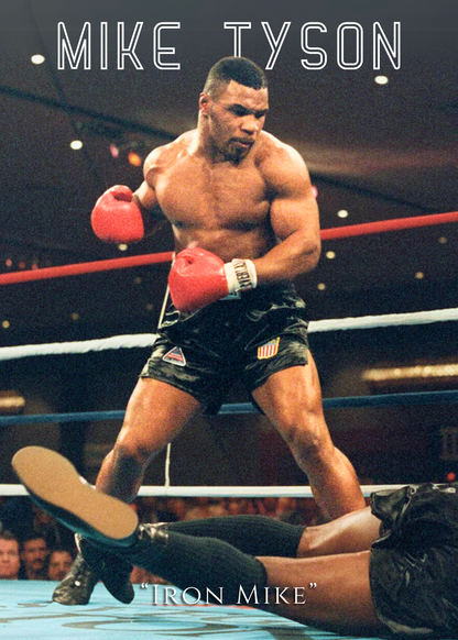Mike Tyson Poster | Iron Mike | Boxing Poster | The Greatest Ever | Boxing