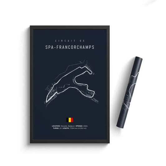 Spa Francorchamps - F1 Track Layout Formula 1 Circuit