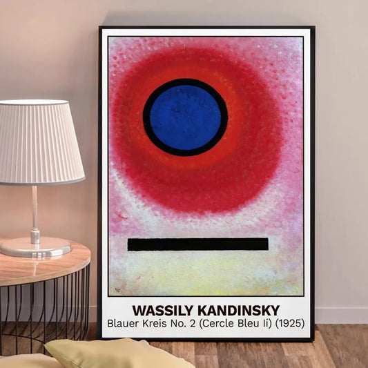 Blauer Kreis nº 2 (Círculo Azul II) | Wassily Kandinsky | 1925 | Póster de exposición de arte icónica