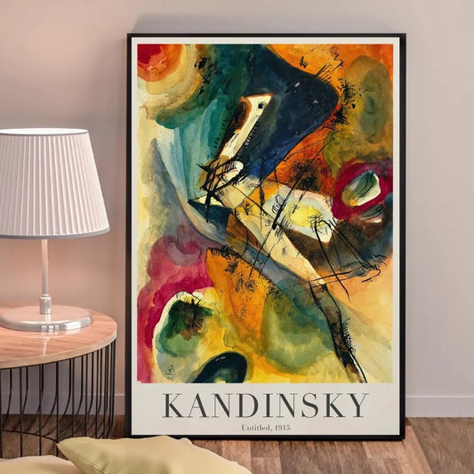 Sin título | Wassily Kandinsky | 1915 | Cartel de exposición de arte expresionista
