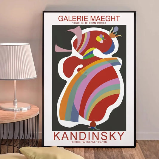 Periodo parisino | Wassily Kandinsky | 1934-1944 | Cartel de exposición de arte vibrante