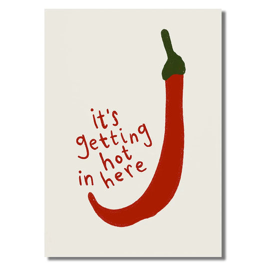 Japanese Hot Chilli Pepper Wall Art - It's Getting Hot In Here