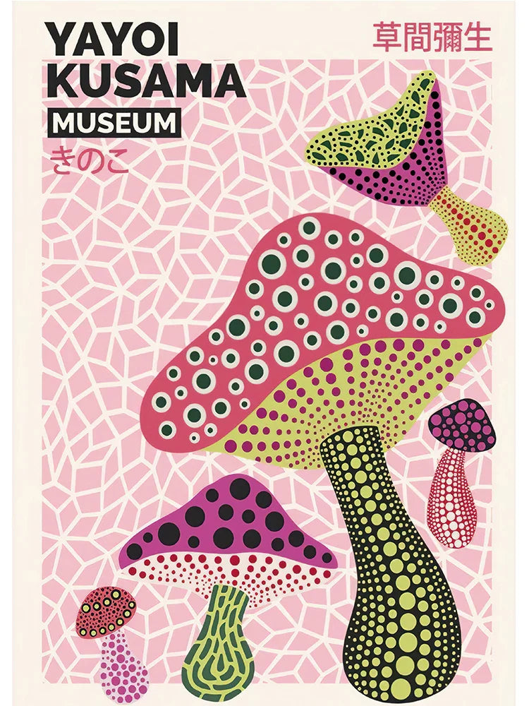 Yayoi Kusama - Exhibition Mushrooms