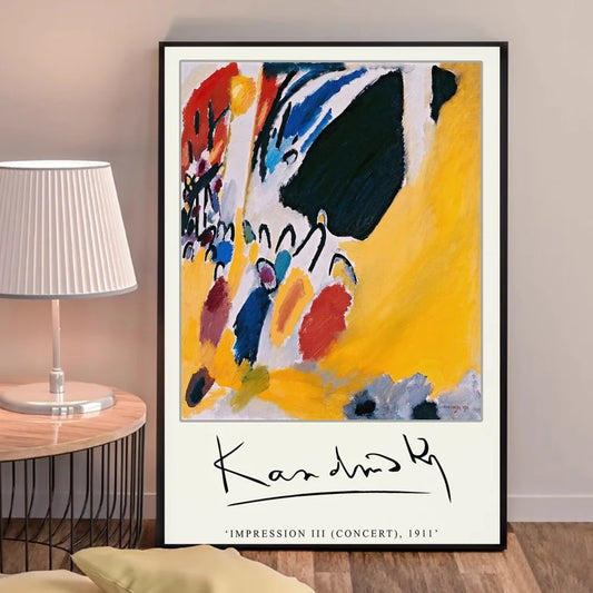 Impresión III (Concierto) | Wassily Kandinsky | 1911 | Cartel de exposición de arte vibrante