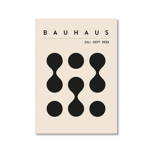 Punto a punto: patrón de puntos Bauhaus
