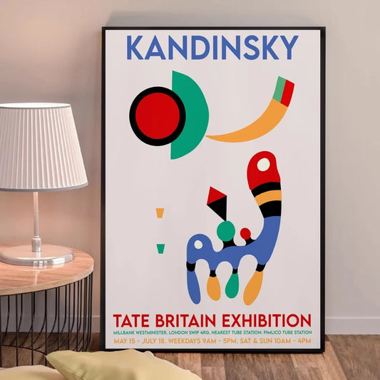 Exposición Tate Britain | Wassily Kandinsky | Cartel de evento de arte promocional
