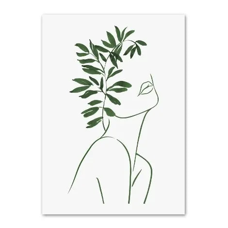 Modern Botanical Harmony | Leafy Geometry