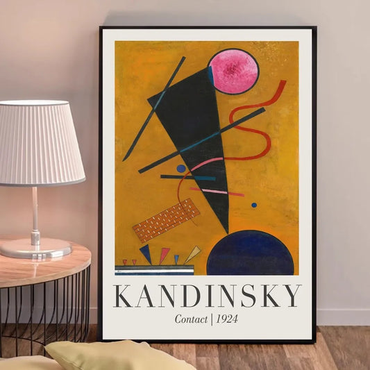Contacto | Wassily Kandinsky | 1924 | Cartel de exposición de arte clásico.
