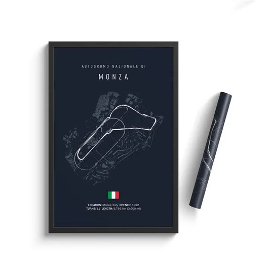 Monza - F1 Track Layout Formula 1 Circuit