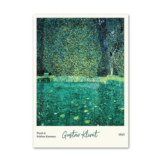 Gustav Klimt - Vijver bij Schloss Kammer aan de Attersee