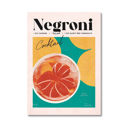 Cocktail Party - Negroni Cocktail Poster