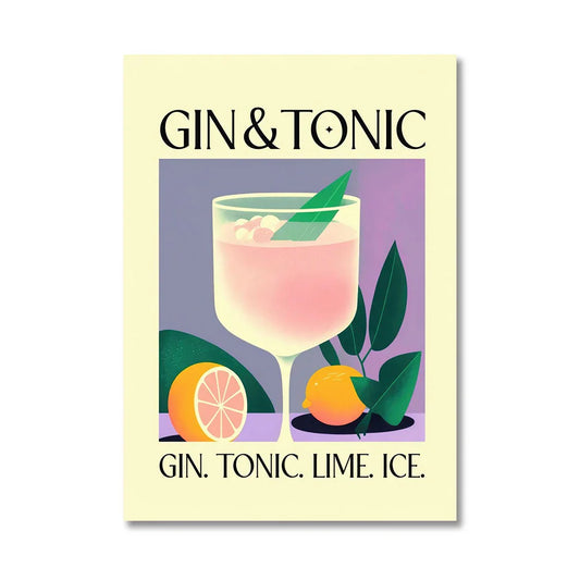 Cocktail Party - Gin and Tonic - Gin, Tonic, Lime, Ice