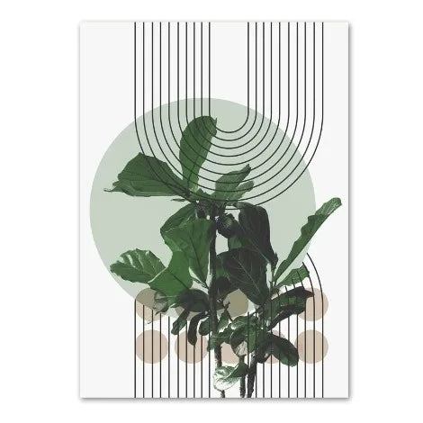 Modern Botanical Harmony | Natures Linear Elegance