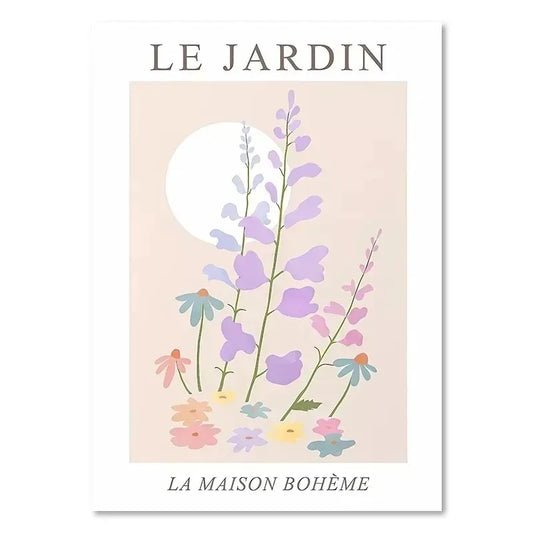 Les Fleurs | Les Jardin | Lavender, with additional small daisies and wildflowers.