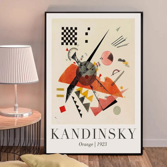 Naranja | Wassily Kandinsky | 1923 | Cartel de exposición de arte moderno.