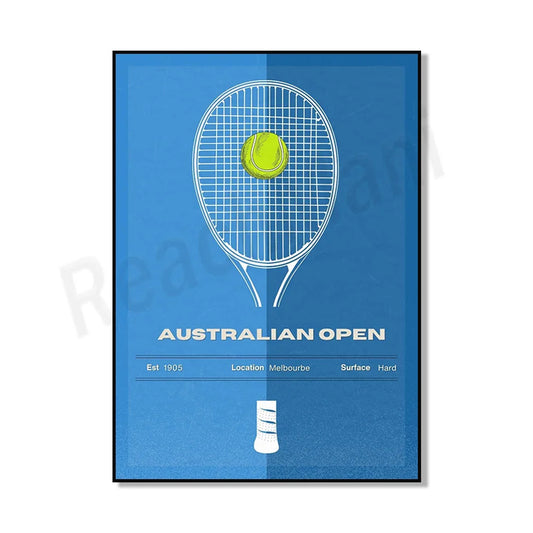 Tennis poster | Open Tournaments | Abstract Pop Art | Melbourne Park | Australian Open