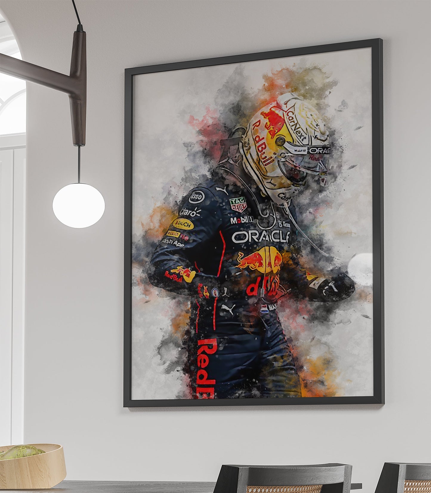 Max Verstappen Poster – Red Bull Racing F1 Wanddecoratie, Motorsport Kunstprint, Formule 1 Fan Art